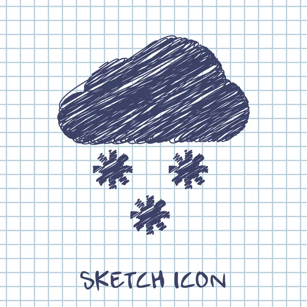 Icono de la nieve — Archivo Imágenes Vectoriales