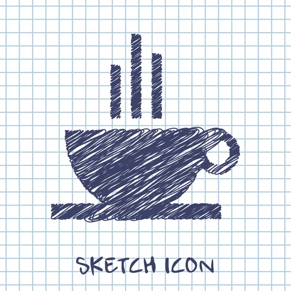 Icono de la taza de café — Vector de stock