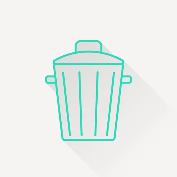 Basura puede icono — Vector de stock