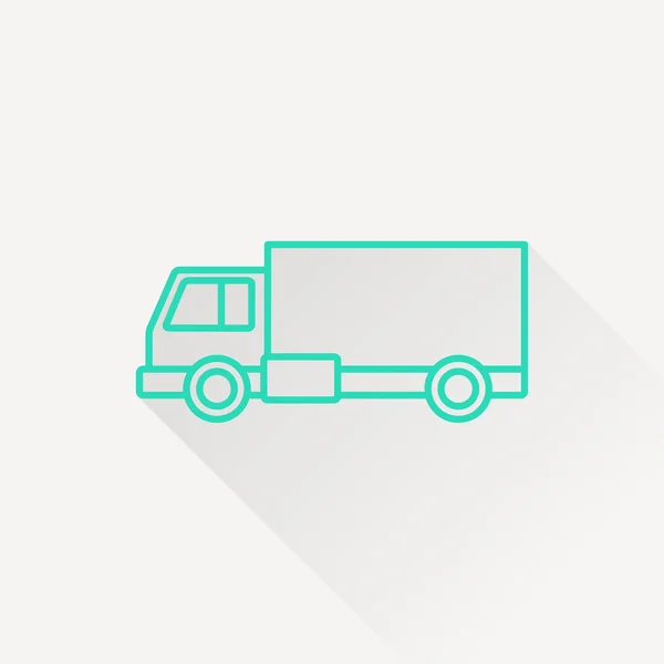 Icono del camión de entrega — Archivo Imágenes Vectoriales
