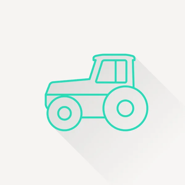 Tractor vector icon — Stock Vector