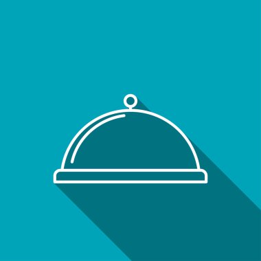 Yemek tabağı hizmet işareti simgesi