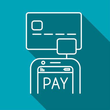 Mobil ödeme. Bir kredi kartı tarama smartphone cep telefonu ile inanç oyun kağıdı okuyucu