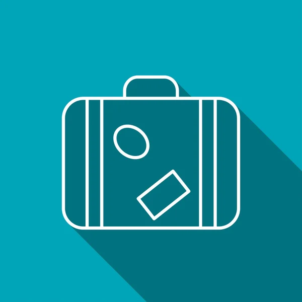 Luggage vector icon — Stock Vector