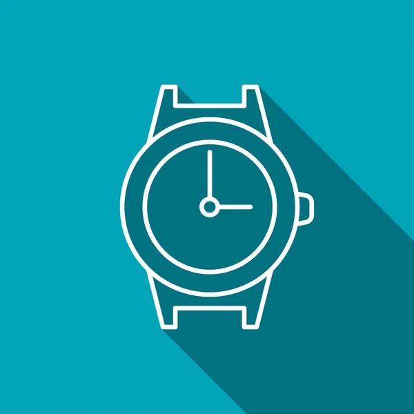 Icono del reloj de muñeca — Vector de stock