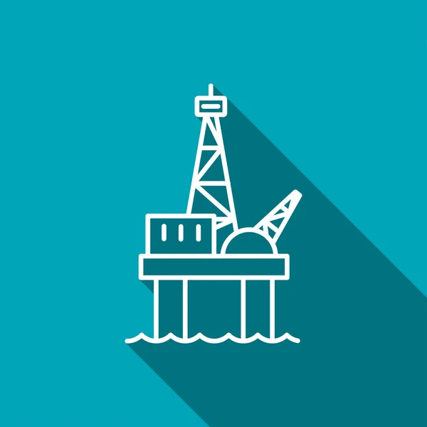 Oil platform icon — Stock Vector