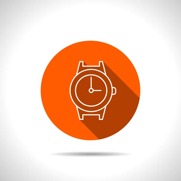 Icono del reloj de muñeca — Vector de stock