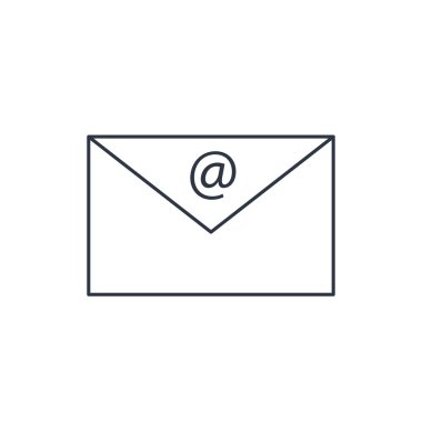 basit anahat vektör simgesi