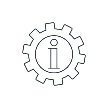 Teknik bilgi web simgesi, vektör çizim