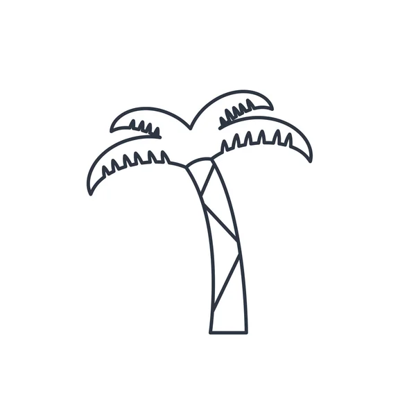 Icono vectorial de palmera — Archivo Imágenes Vectoriales