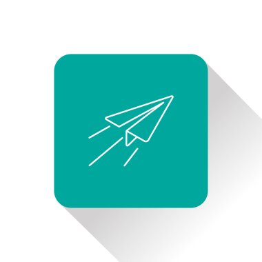 Kağıt Uçak işareti. uçak sembolü. seyahat etmek simge.