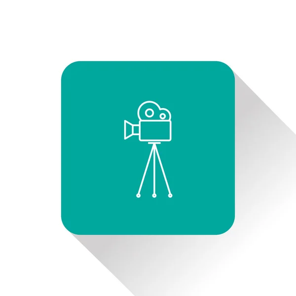 Filmcamera op statief pictogram — Stockvector