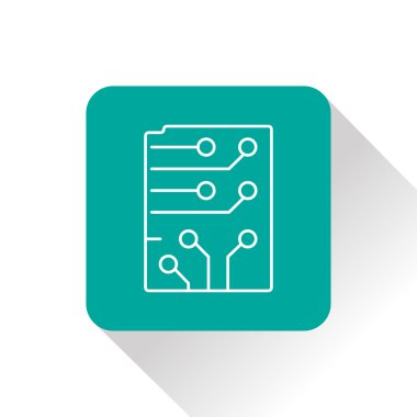 Web simgesi mikroçip, vektör tasarımı