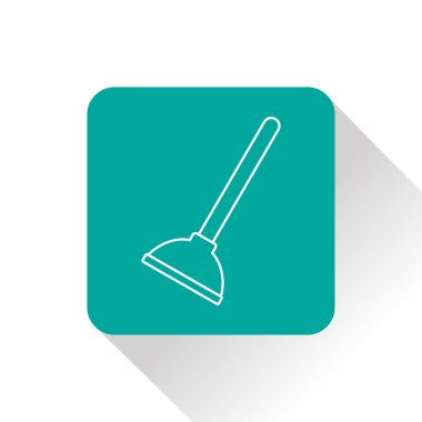 Tuvalet pompası vektör simgesi