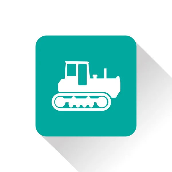 Heavy Bulldozer vector icono — Vector de stock