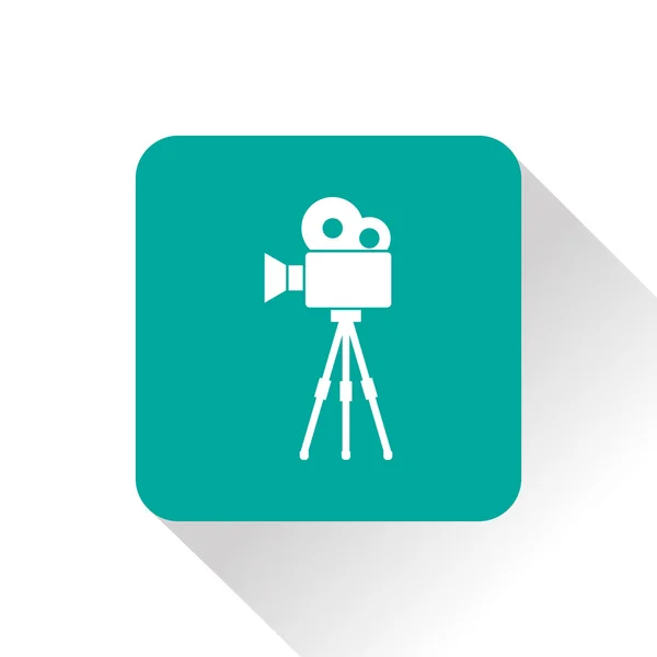 Filmcamera op statief pictogram — Stockvector