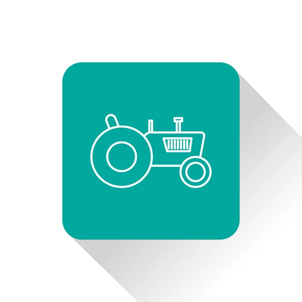 Tractor web icon, vector illustration — Stock Vector