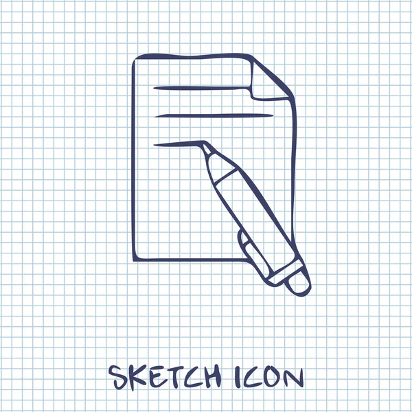 Web icon of pen — Stock Vector