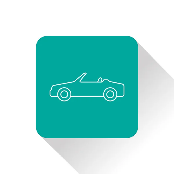 Vector icon of cabriolet — Stock Vector