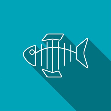 Fishbone vektör simgesi
