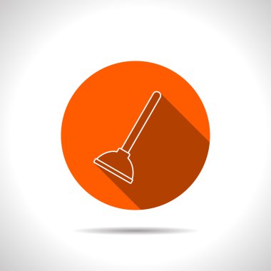 Tuvalet pompası vektör simgesi