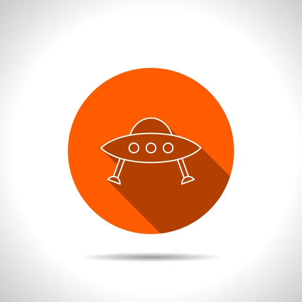 Ufo fliegende Untertasse — Stockvektor