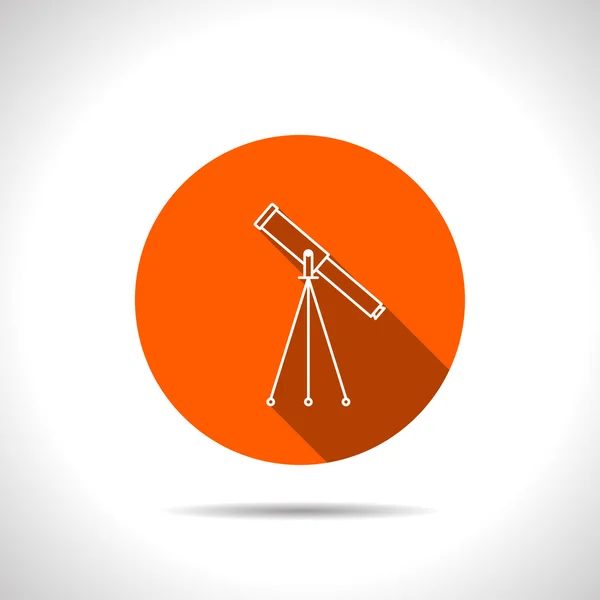 Telescope web icon, vector illustration — Stock Vector