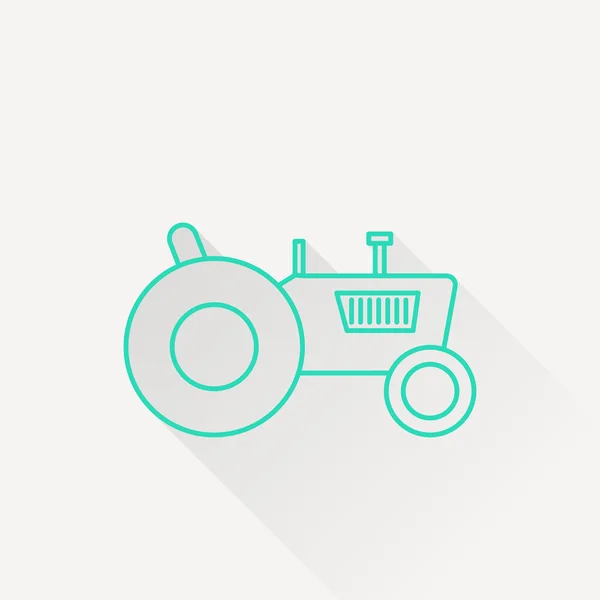 Icono web tractor, ilustración vectorial — Vector de stock