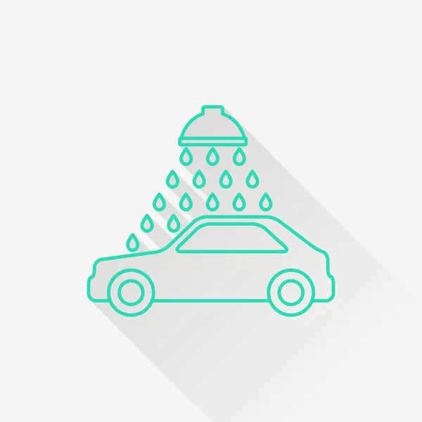 Icône vectorielle de lavage de voiture — Image vectorielle