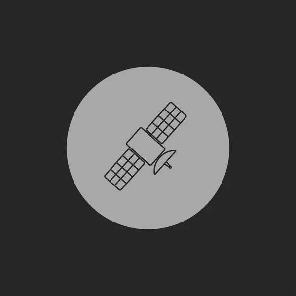 Satellite semplice icona vettoriale — Vettoriale Stock