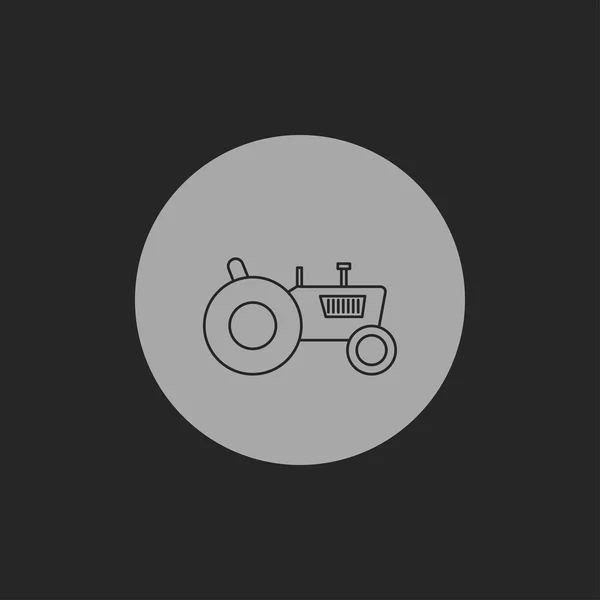 Traktor Web-Ikone, Vektorillustration — Stockvektor