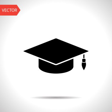 akademik hat vektör simgesi