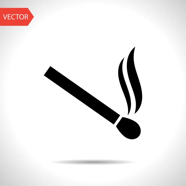 Куріння матч вектор значок — стоковий вектор