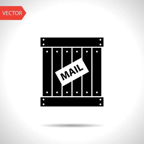 Mail cargo vector icon — Stock Vector