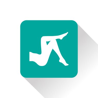 kadın bacakları vektör simgesi