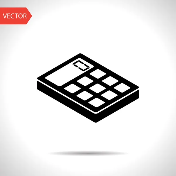 Calculator isometric 3d icon — Stock Vector