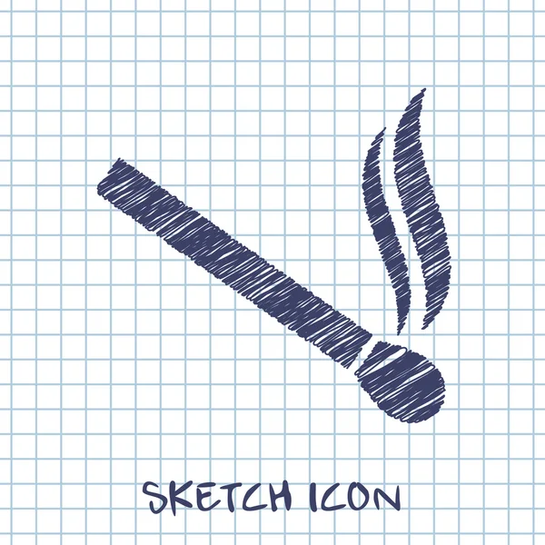 Matcha vektor skiss ikon — Stock vektor