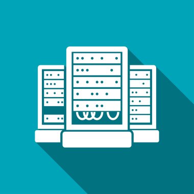 sunucu dolapları vektör simgesi