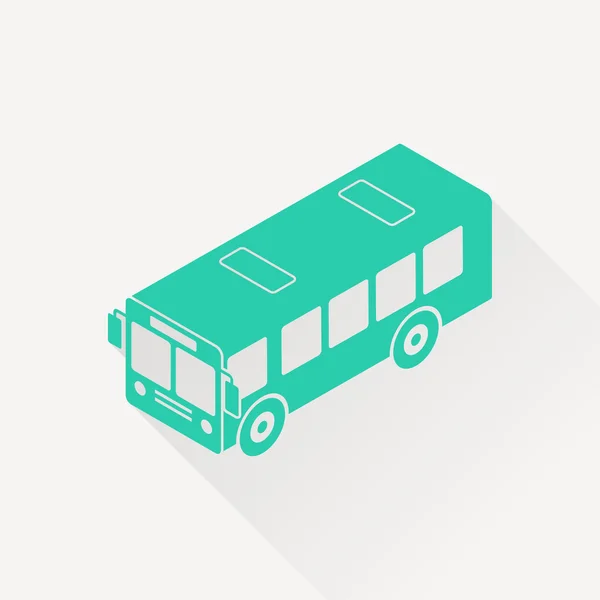 Icono de bus isométrico 3d — Archivo Imágenes Vectoriales