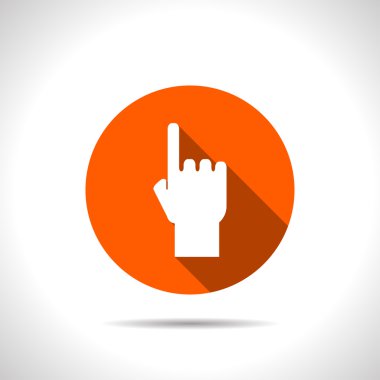 işaret eden el vektör simgesi