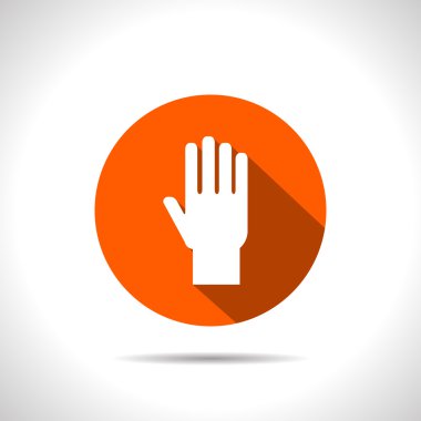 el vektör düz simgesi