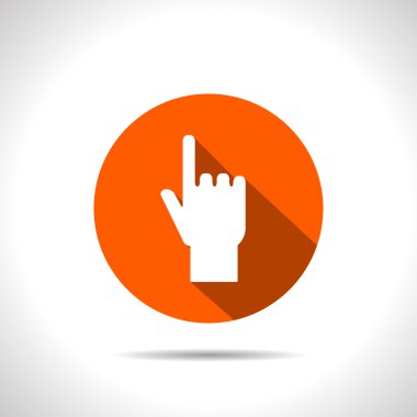 işaret eden el vektör simgesi