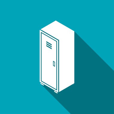 depolama kabine izometrik 3d simgesi