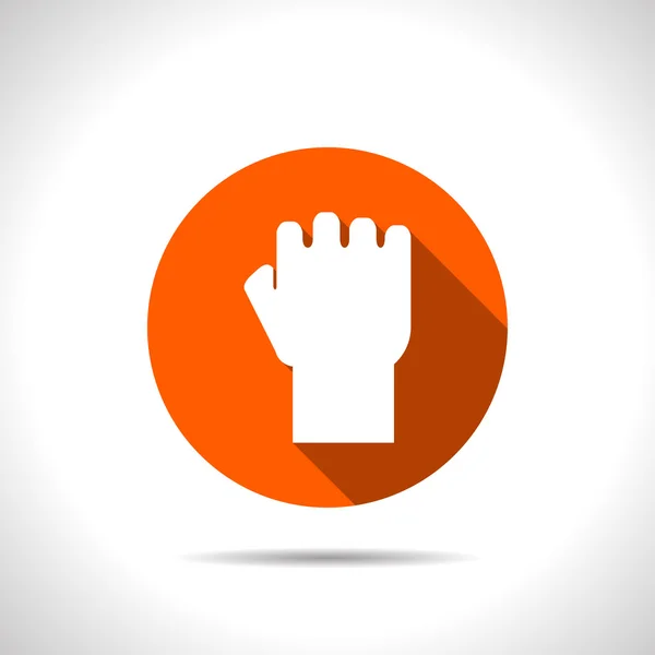 Fist vector flat icon — Stock Vector