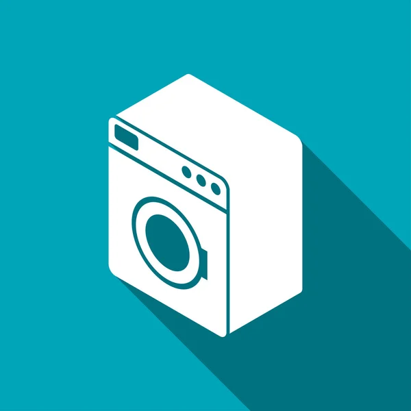 Máquina de lavar isométrica ícone 3d — Vetor de Stock