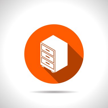 depolama kabine izometrik 3d simgesi