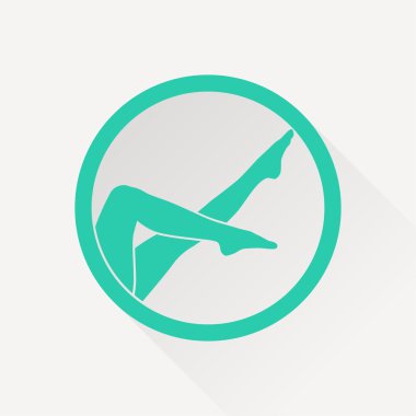 kadın bacakları vektör simgesi