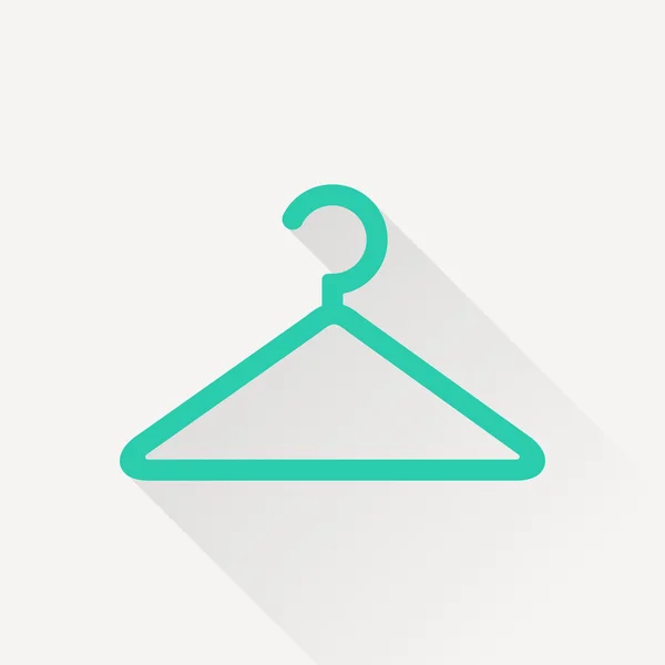 Clothes hanger vector icon — Stock Vector