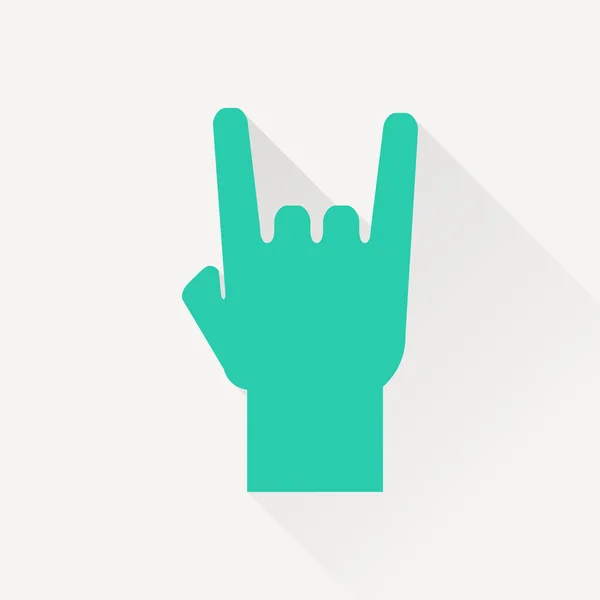 Rock hand sign icon — Stock Vector