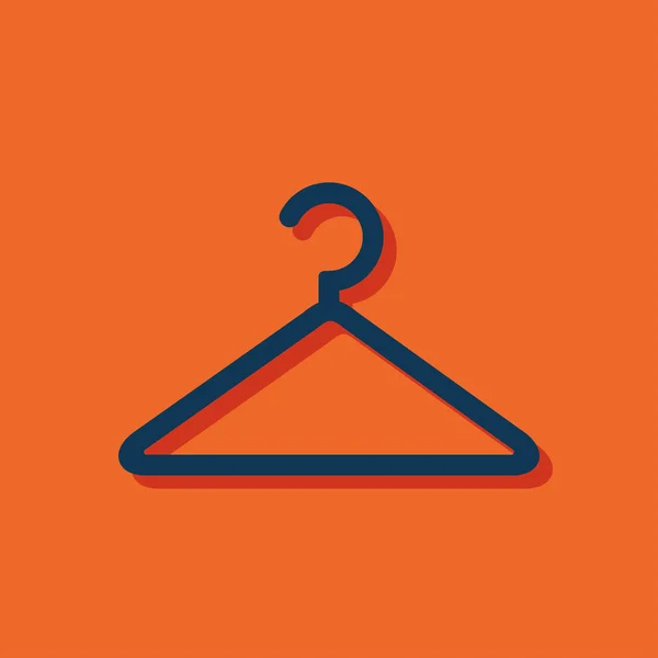 Clothes hanger vector icon — Stock Vector